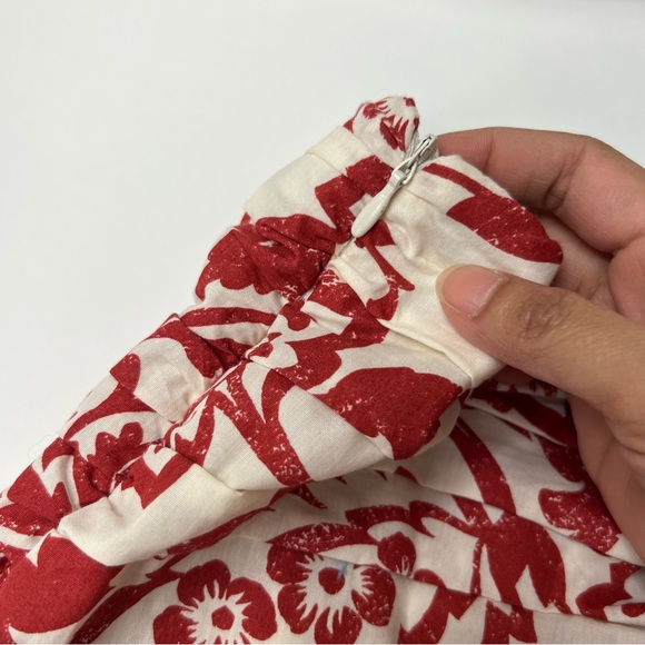 Zara Bloggers Favorite Print Poplin One Shoulder Top + Mini Skirt Set Size S - Picture 11 of 16